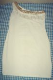 Vestido Branco com Dourado